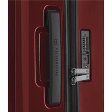 Load image into Gallery viewer, Close up to the side panel showing the grab handle and a TSA approved three-digit combination lock.