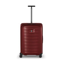 Load image into Gallery viewer, Front Panel View of the suitcase with the telescopic handle extended.