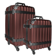 Load image into Gallery viewer, The 12-bottle case with the 8-bottle case in front of it. Both are arranged at an angle on a white background.