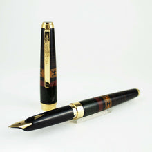 Load image into Gallery viewer, The fountain pen with the cap next to it arranged on a white background.