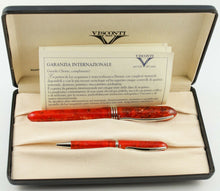 Load image into Gallery viewer, Visconti Amigdala You and Me Limited Edition Fountain Pen & Mini Ballpoint Set with presentation box and documents
