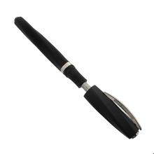 Load image into Gallery viewer, Visconti Divina in Black Matte Pen Series Fountain Pen with the cap slightly pulled off.