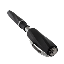 Load image into Gallery viewer, Visconti Divina in Black Matte Pen Series Rollerball Pen. The top of the cap features a medal with the Visconti logo.