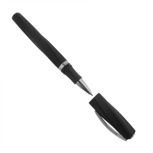 Load image into Gallery viewer, Visconti Divina in Black Matte Rollerball Pen with the cap set aside.