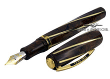 Load image into Gallery viewer, Angled view of the Fountain Pen with the cap set next to it on a white background.