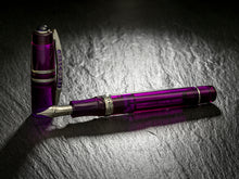 Load image into Gallery viewer, Visconti Homo Sapiens Demo Stones Fountain Pen, Amethyst Uncapped