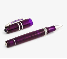 Load image into Gallery viewer, Visconti Homo Sapiens Demo Stones Rollerball Pen Amethyst, Uncapped
