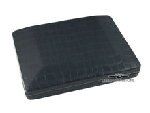Load image into Gallery viewer, The black crocodile-embossed presentation box.