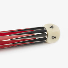 Load image into Gallery viewer, Close up to the bottom of the Visconti Backgammon barrel. The numbers 4 and 8 are visible.