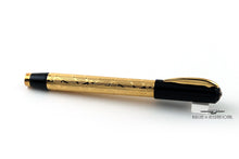 Load image into Gallery viewer, Side view of the fountain pen with the cap on, closed.