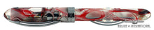 Load image into Gallery viewer, Side view of the red fountain pen on a white background.