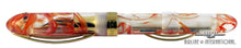 Load image into Gallery viewer, Side view of the yellow fountain pen.