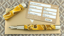 Load image into Gallery viewer, Visconti Opera Master Savanna Limited Edition Fountain Pen Uncapped with ID Card and booklet.