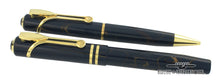 Load image into Gallery viewer, Side view of the fountain and ballpoint pens.