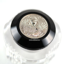 Load image into Gallery viewer, Close up to the top cap. It has a decorative engraving.
