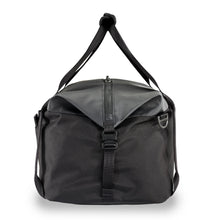 Load image into Gallery viewer, Briggs & Riley ZDX Cargo Crossbody Satchel - Black
Image of Right Facing Side Panel View
	Height	Width	Depth	Weight
US	13.25"	22.25"	12"	          2.1 lbs.
EU	33.8 cm	30.5 cm	56.6 cm	 .9 kg