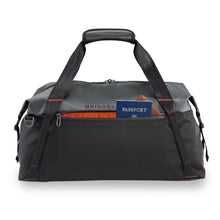 Load image into Gallery viewer, Briggs & Riley ZDX Cargo Crossbody Satchel - Black
RFID shielding pocket in SpeedThru™ pocket protects personal data from digital pickpockets
	Height	Width	Depth	Weight
US	13.25"	22.25"	12"	          2.1 lbs.
EU	33.8 cm	30.5 cm	56.6 cm	 .9 kg