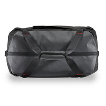Load image into Gallery viewer, Briggs & Riley ZDX Cargo Crossbody Satchel - Black
Birds Eye View of Top Panel
	Height	Width	Depth	Weight
US	13.25"	22.25"	12"	          2.1 lbs.
EU	33.8 cm	30.5 cm	56.6 cm	 .9 kg