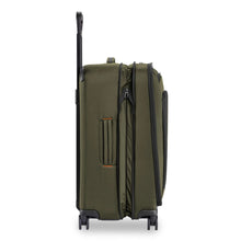 Load image into Gallery viewer, Briggs & Riley ZDX Medium Expandable Spinner - Green
Image of side panel view in fully expanded position.
	Height	Width	Depth   Weight
US	26"	         18"	        12"	       10.4 lbs.
EU	66 cm	45.7 cm	30.5 cm	4.7 kg