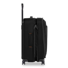 Load image into Gallery viewer, Briggs & Riley ZDX Medium Expandable Spinner - Black
Image of side panel view shown in fully expanded position.
	Height	Width	Depth   Weight
US	26"	         18"	        12"	       10.4 lbs.
EU	66 cm	45.7 cm	30.5 cm	4.7 kg