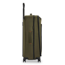 Load image into Gallery viewer, Briggs & Riley ZDX Large Expandable Luggage - Hunter Green
Image of Left-Side Panel View in non-expanded position
	Height	Width	Depth	Weight
US	 29"	         20"	         12"	        11.4 lbs.
EU	73.7 cm	 50.8 cm	 30.5 cm	5.2 kg
