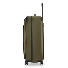 Load image into Gallery viewer, Briggs & Riley ZDX Large Expandable Luggage - Hunter Green
Image of Right-Side Panel View in non-expanded position.
	Height	Width	Depth	Weight
US	 29"	         20"	         12"	        11.4 lbs.
EU	73.7 cm	 50.8 cm	 30.5 cm	5.2 kg