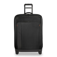Load image into Gallery viewer, Briggs & Riley ZDX Large Expandable Luggage - Black
Image of Front Panel View
	Height	Width	Depth	Weight
US	 29"	         20"	         12"	        11.4 lbs.
EU	73.7 cm	 50.8 cm	 30.5 cm	5.2 kg