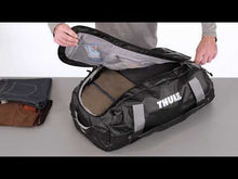Load and play video in Gallery viewer, Review of the Chasm Duffel bag. It features the size, capacity, straps, and spacious interior.