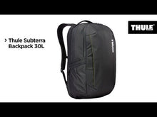 Load and play video in Gallery viewer, Review of the 30 liter Subterra Backpack, featuring its spacious interior, organizing pockets, and padded laptop compartment.