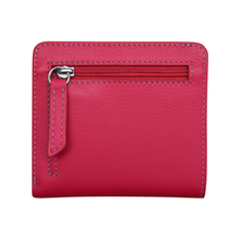 Load image into Gallery viewer, Back panel view of Indian Pink Wallet.
