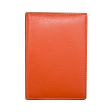 Load image into Gallery viewer, Front view of the orange wallet.