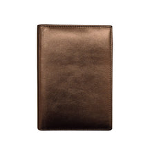Load image into Gallery viewer, Front view of the bronze brown wallet.
