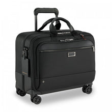 Load image into Gallery viewer, Briggs & Riley @Work Large Spinner Brief - Black
Image of Front Angled View
	Height	Width	Depth	Weight
US	15 in	17.5 in	 9 in	        8.4 lbs.
EU	38 cm	44.5 cm	 23 cm	3.8 kg