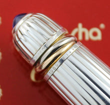 Load image into Gallery viewer, Cartier Pasha de Cartier LE Blue & Silver Fountain Pen (8165) - 1989