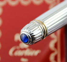 Load image into Gallery viewer, Cartier Pasha de Cartier LE Blue & Silver Fountain Pen (8165) - 1989