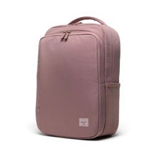 Load image into Gallery viewer, Angled front view of the Ash Rose backpack. 
