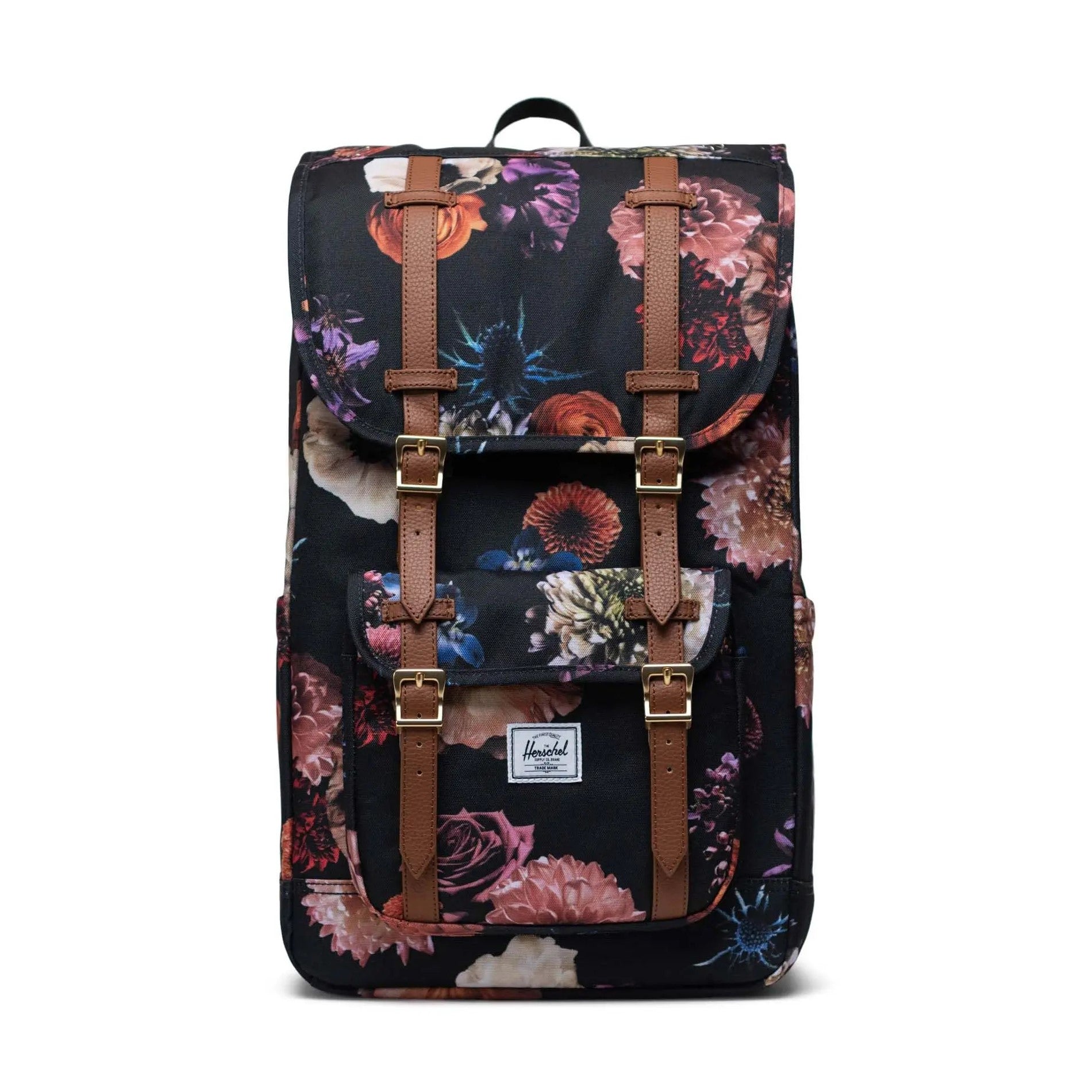 Herschel Little America Laptop hotsell Backpack Printed Floral/Faux Leather Flowers EUC