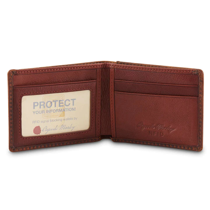 ID Ultra Mini Wallet Distressed Leather