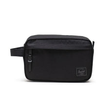 Load image into Gallery viewer, Front panel view of the black tonal travel kit. 
