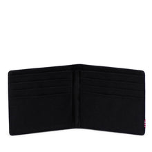 Load image into Gallery viewer, Interior view of the Roy wallet with credit card and bill compartments.
