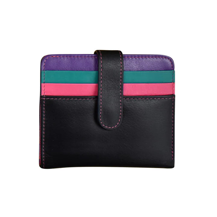 Bi-Fold Credit Card Wallet - Black Brights