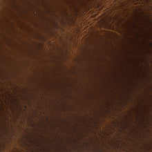 Load image into Gallery viewer, Brown distressed leather swatch.
