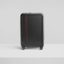 Load image into Gallery viewer, full front view of the black Briggs &amp; Riley Essential 22“ Hardside Carry-On Expandable Spinner
