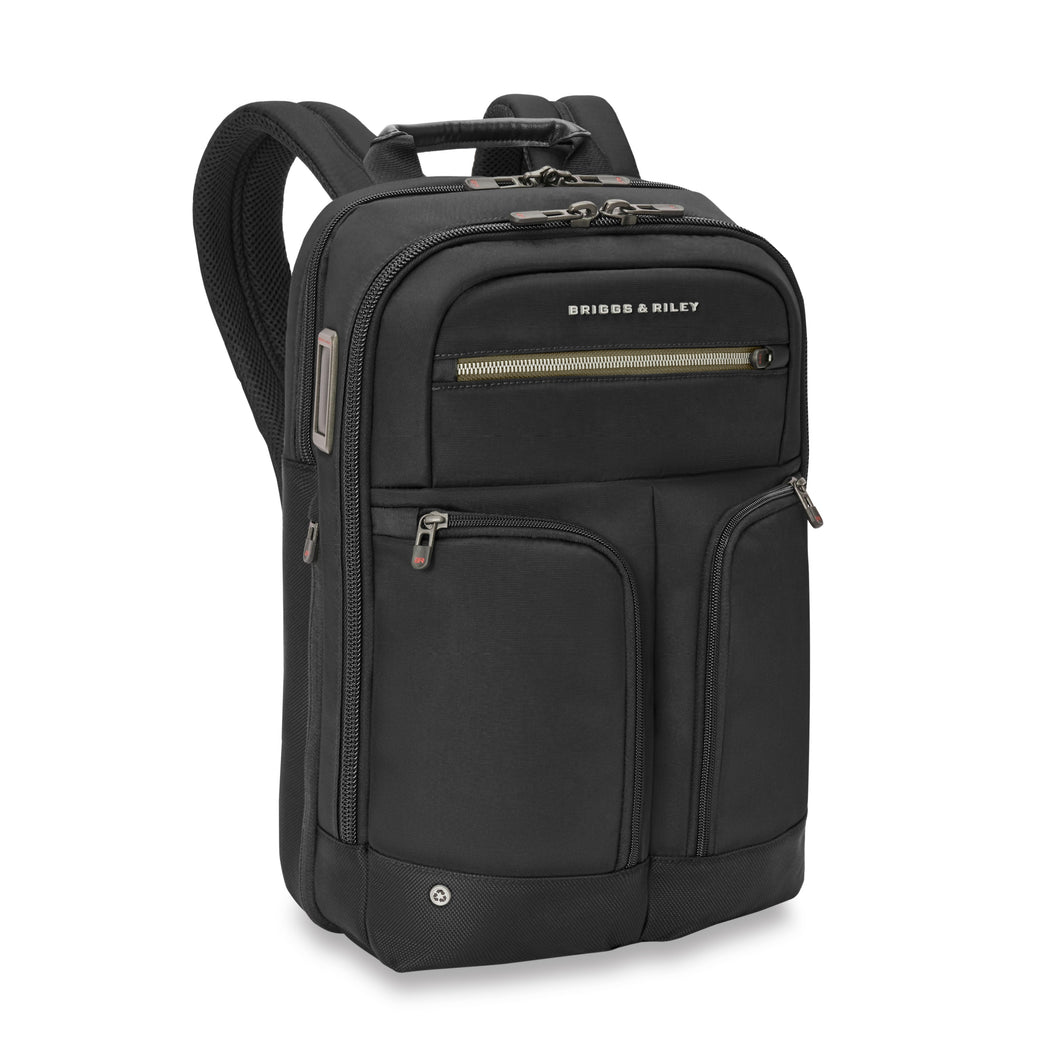 HTA Medium Slim Expandable Black Backpack