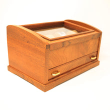 Load image into Gallery viewer, Angled front view of the watch chest with the top lid closed. 
