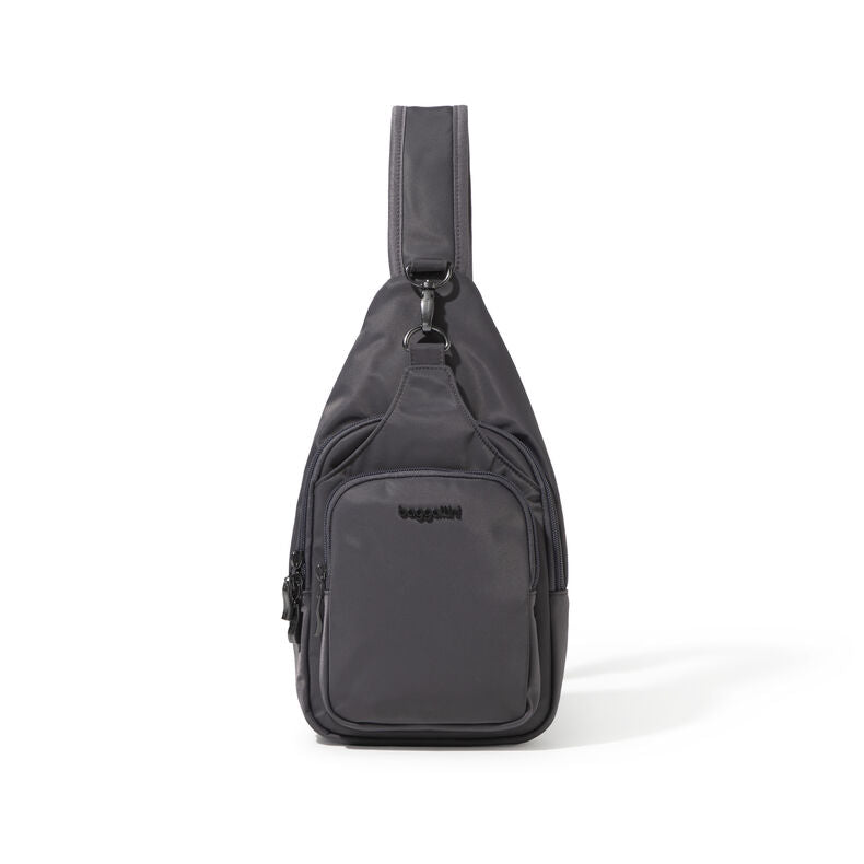 Front view of the Smoke (gray) bag on a white background. 