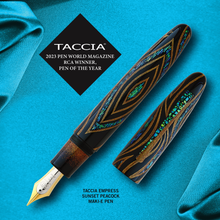 Load image into Gallery viewer, Taccia 20th Anniversary &quot;Honey Bee&quot; and &quot;Whispering Pond&quot; Limited Edition Fountain Pen Set
