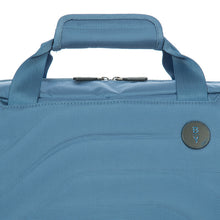 Load image into Gallery viewer, Close up to the handles on the bag. Set on a white background. 
