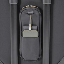 Load image into Gallery viewer, Close up to the Power Pocket on Back Panel. You can carry and easily access your charging devices. 
