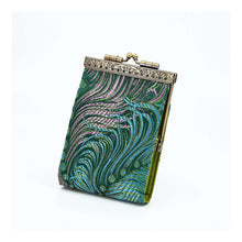 Load image into Gallery viewer, Card Holder with RFID Protection, Peacock Feather
